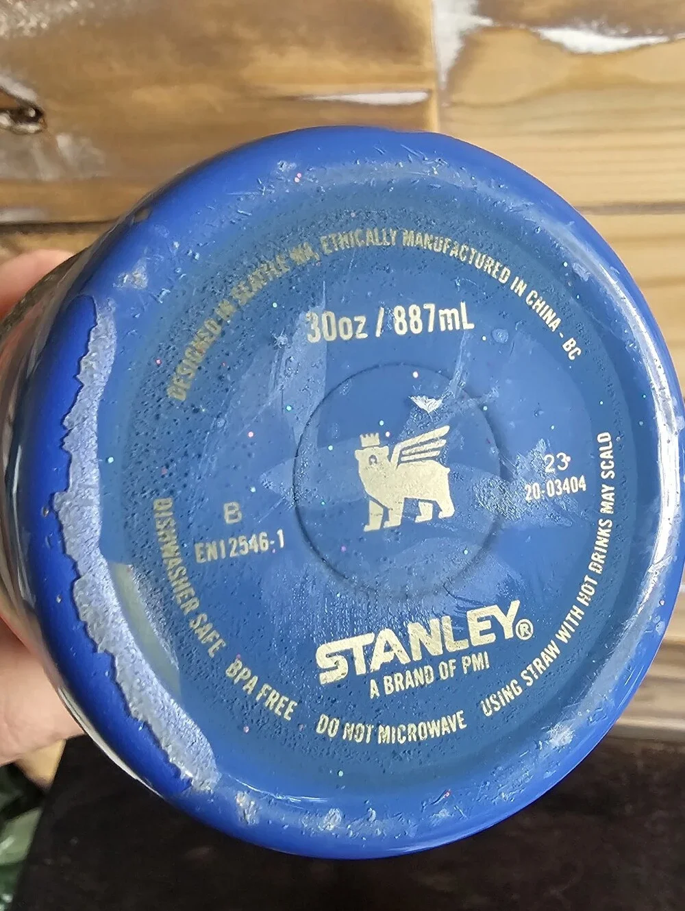 Suze Ford Custom Hand Painted Stanley Tumbler 30z Brush Strokes Limited Edition - Picture 11 of 17